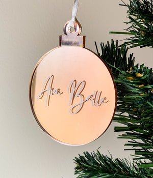 Open image in slideshow, PERSONALISED CHRISTMAS ORNAMENTS
