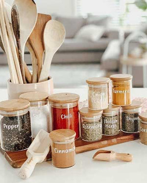 Open image in slideshow, CREATE YOUR OWN - SPICE JAR LABELS 24 PACK
